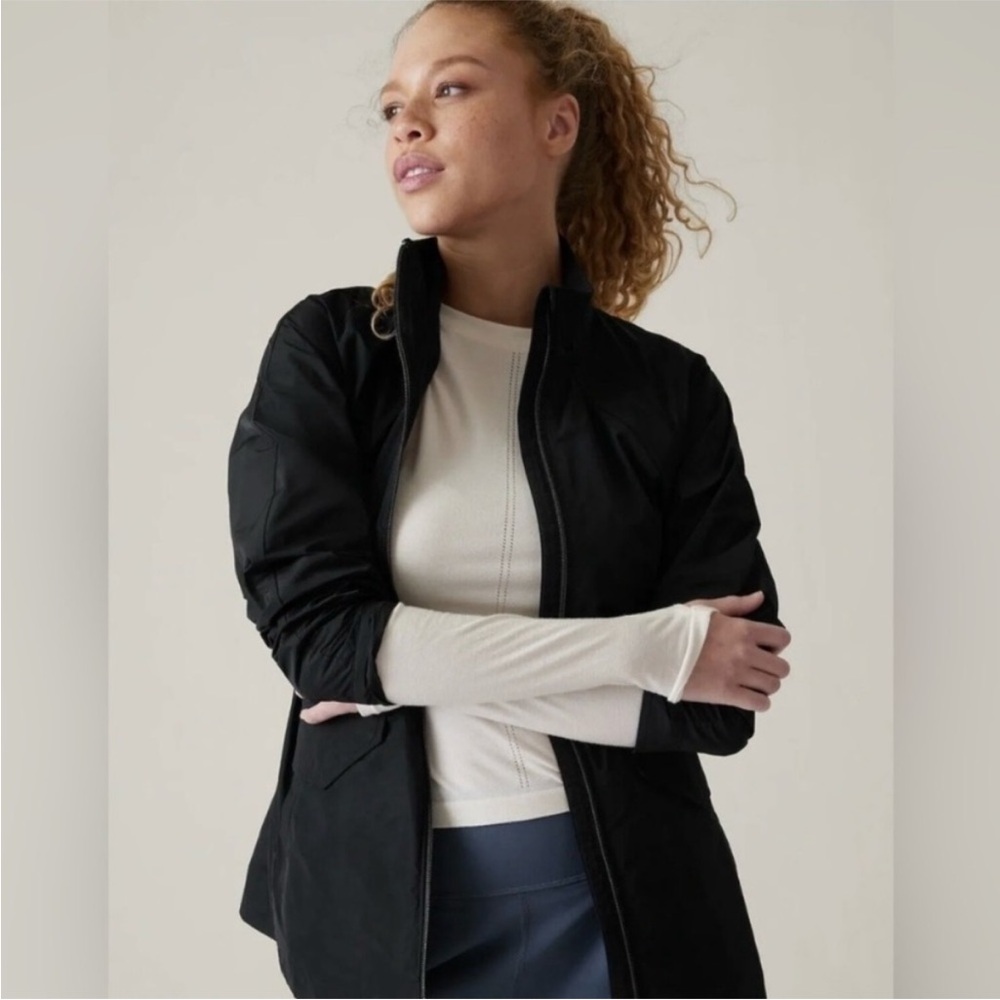 NWT Athleta Black Water-Repellent Black Westerly Jacket | Size S